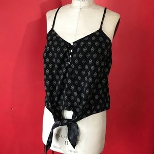 Printed tank with adjustable straps